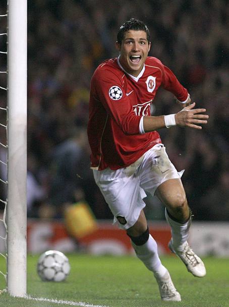 Il portoghese Cristiano Ronaldo ha giocato nel Manchester United dal 2003 al 2009. Ap